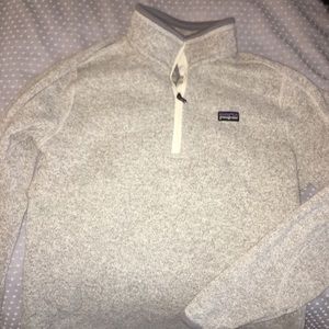 Grey Patagonia quarter zip